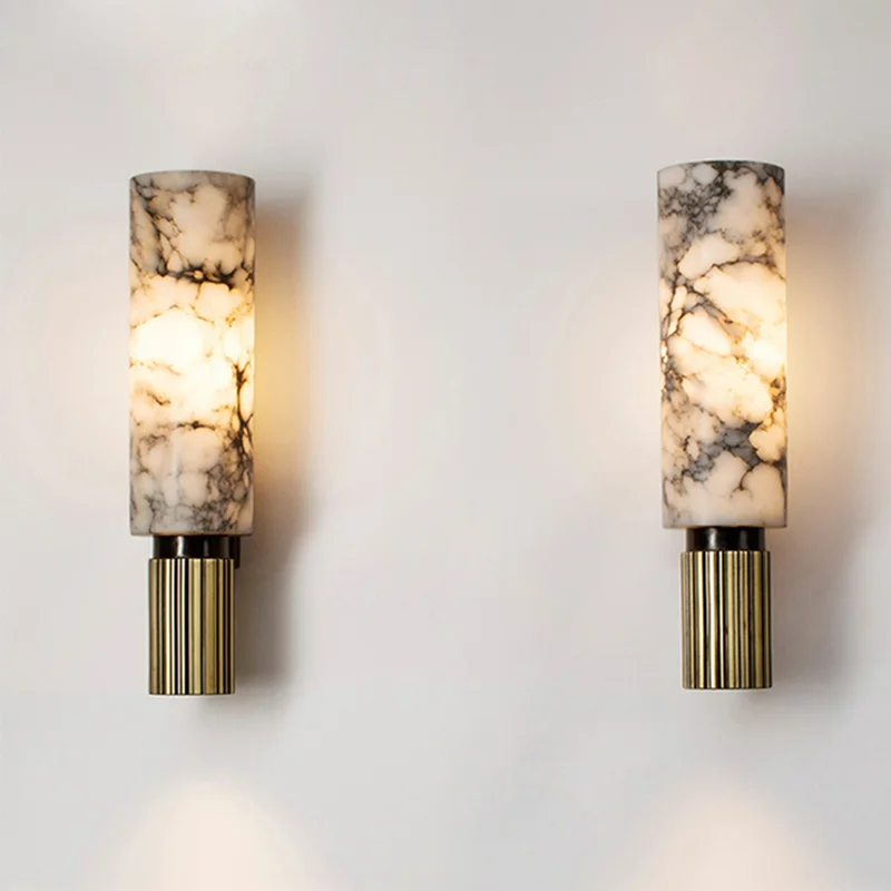 Lunara | Modern Marble Wall Lamp With Adjustable Brightness