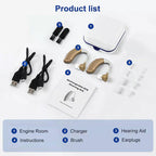 NovaEar Rechargeable In Ear Hearing Aids Noise Reduction