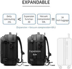 AstraVoyage 60L Expandable Backpack with Wet Dry Storage
