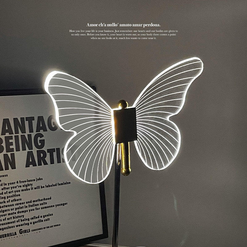 Lunara Crystal LED Butterfly Table Lamp For Bedroom