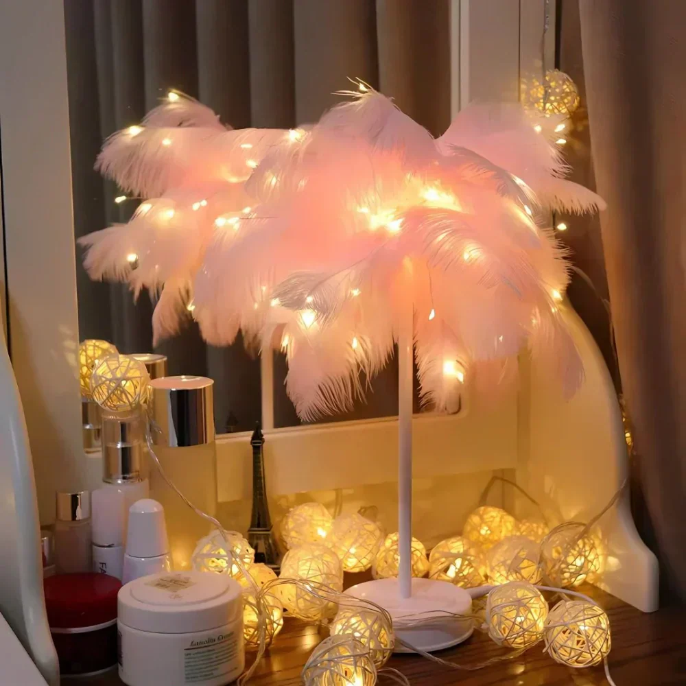 NovaFeather Lamp with Soft Glow for Elegant Home Decor