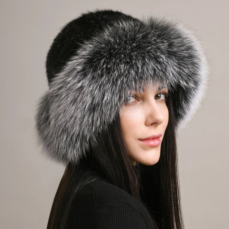 Aurelia Mink Fur Hat | Luxe Winter Accessory For Cold