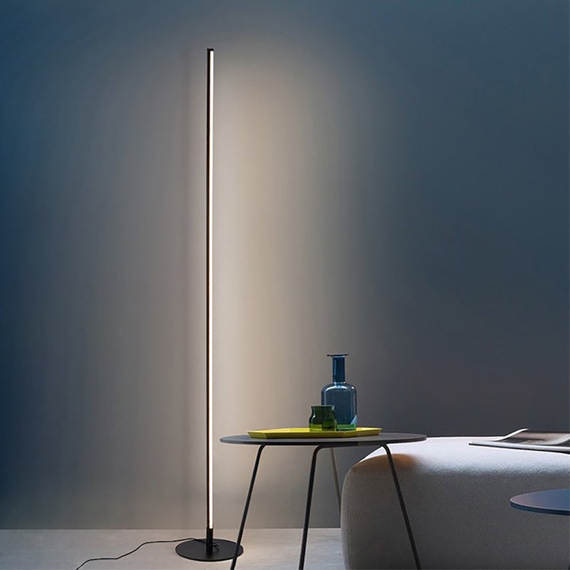 NovaLumen Sleek Modern LED Floor Lamp With Remote Control