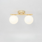 Virellis Nordic LED Glas Deckenleuchte - Weiße Kugel