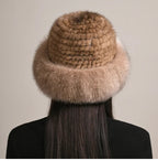 Aurelia Mink Fur Hat | Luxe Winter Accessory For Cold