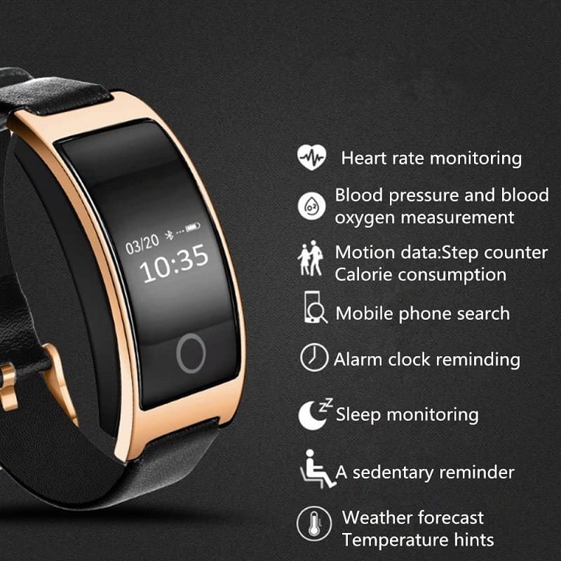 PulseFit Slim Wrist Blood Pressure and Heart Rate Monitor