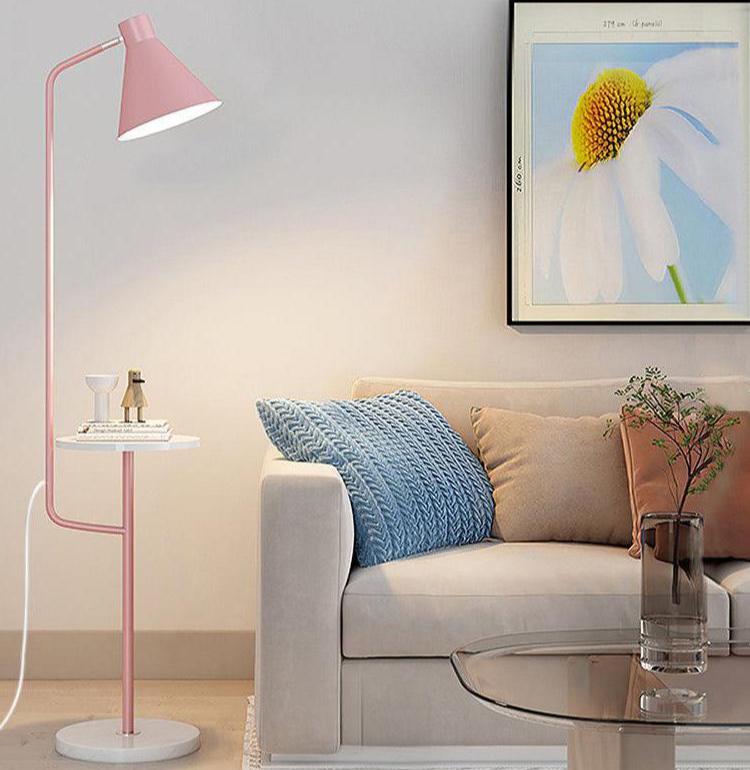 Lumora LED Floor Lamp With Tray For Living Room And Bedroom