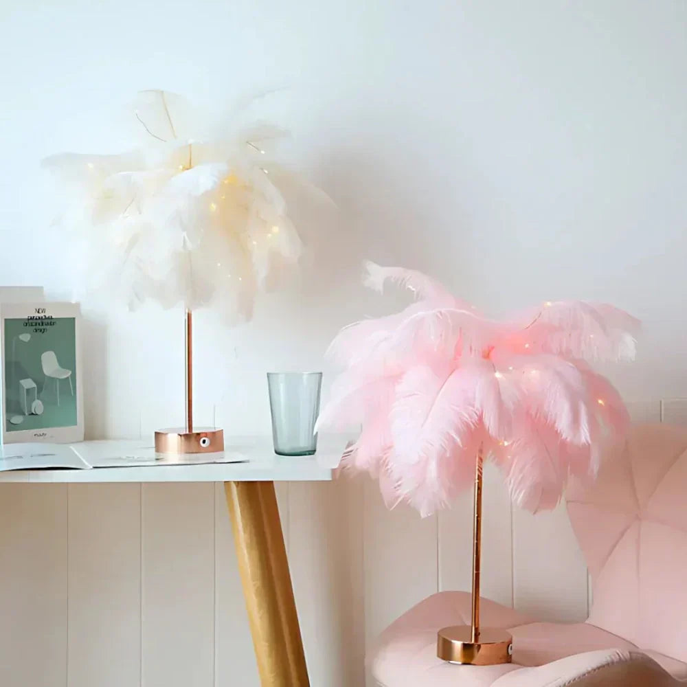 NovaFeather Lamp with Soft Glow for Elegant Home Decor