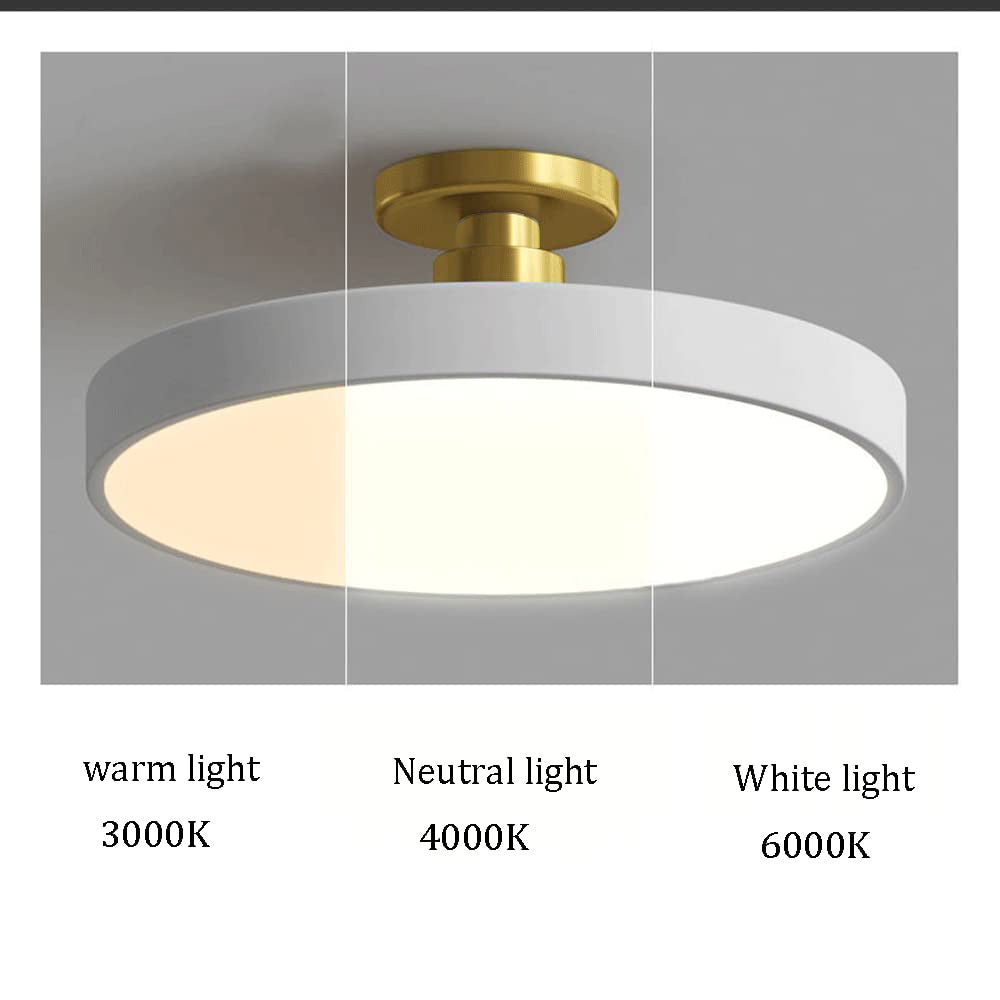 Kirrea Modern LED Semi-Flush Ceiling Light For Dining Rooms