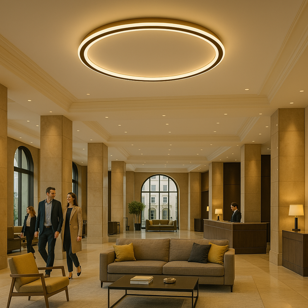 Nordhavn Dimmable Scandinavian LED Ceiling Light In Warm White For Living Room Dining Room And Hallway