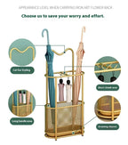 Porte-parapluie en métal LineaVero avec bac à eau intégré