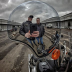 NovaRidge Silver 3/4 Helmet | DOT and ECE Certified, Retro