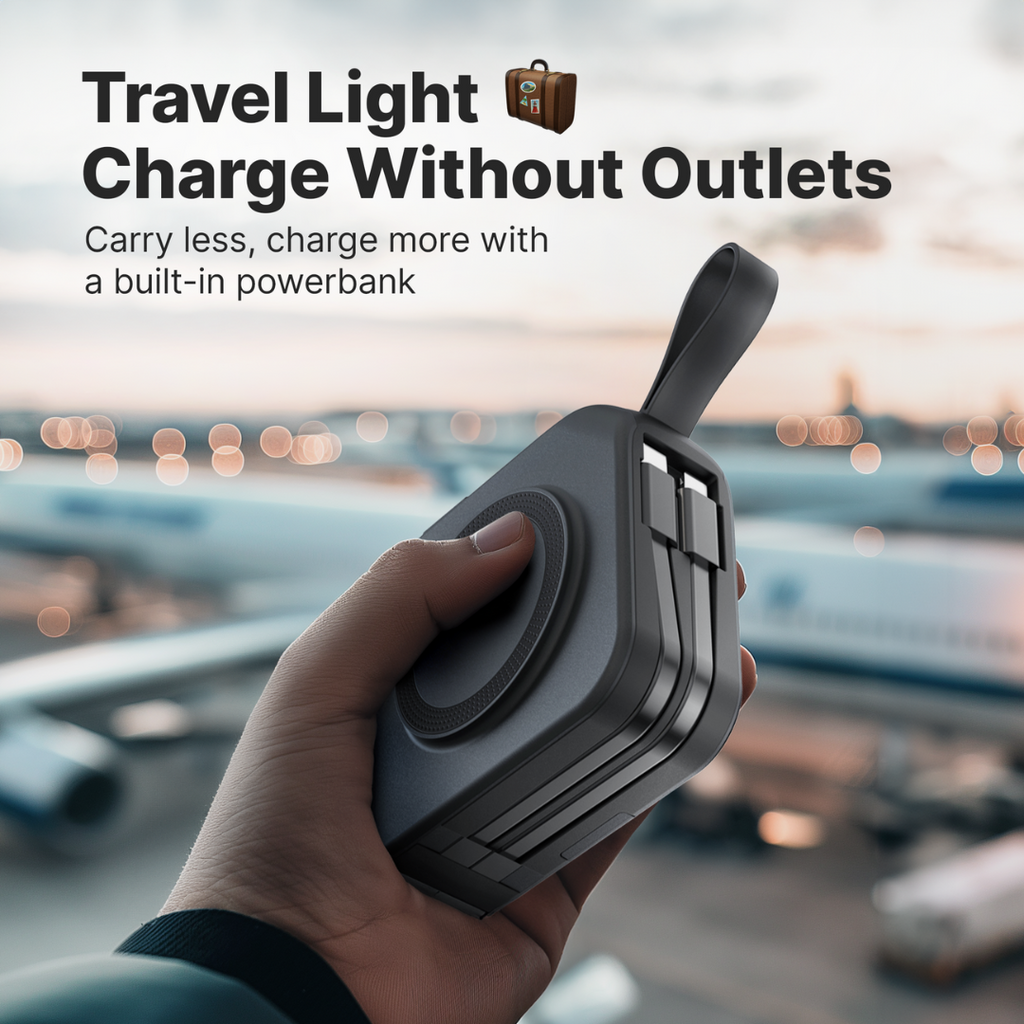 NomadPro 5-in-1 Wall Charger With Wireless Pad 10000mAh