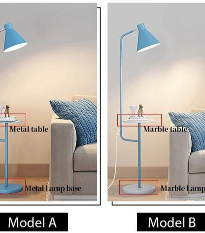 Lumora LED Floor Lamp With Tray For Living Room And Bedroom