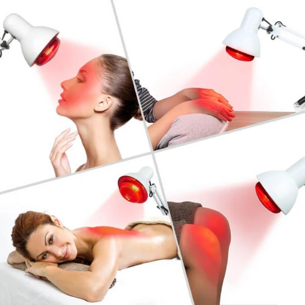 Red Light Therapy Lamp With Infrared Heat And Tripod Stand