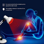 Red Light Therapy Lamp With Infrared Heat And Tripod Stand