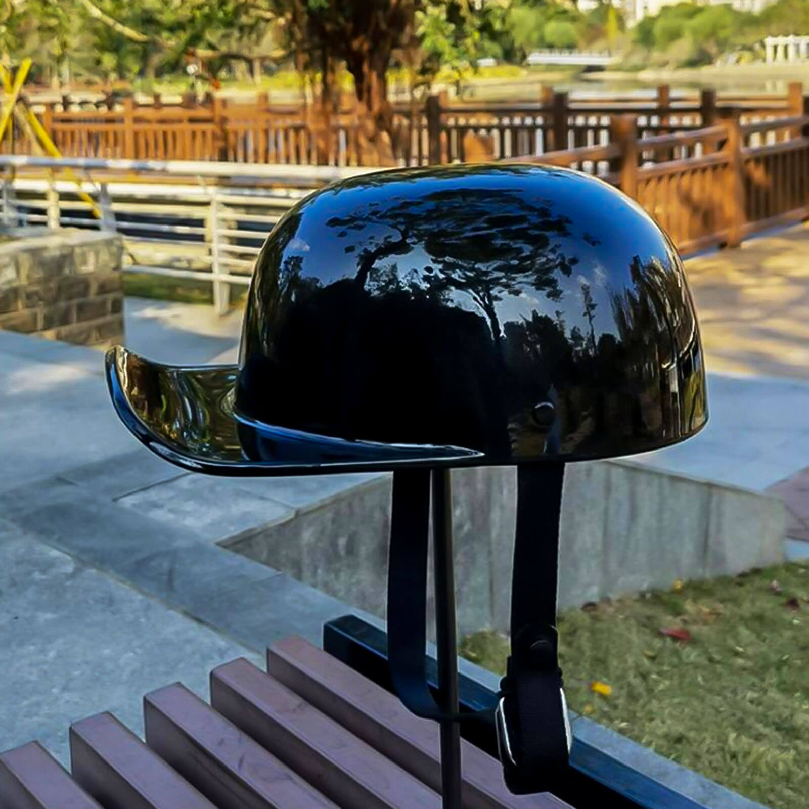 CapPulse Baseball Cap DOT Motorcycle Helmet With Comfort Fit