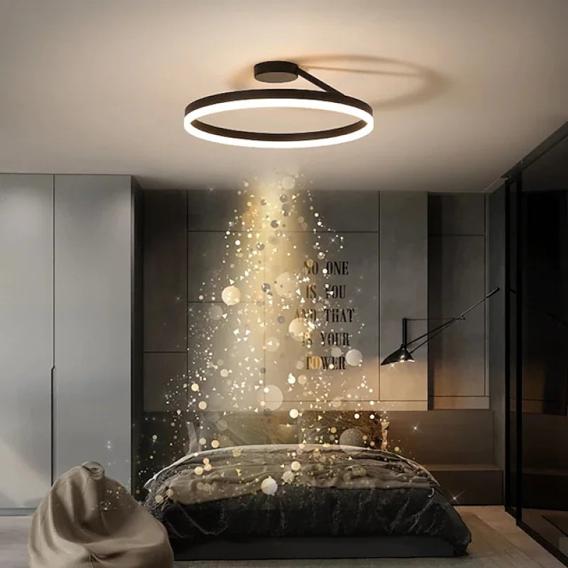 AureliaGlow Gold LED Ceiling Light For Living Rooms