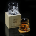 Kaito Japanese Edo Kiriko Crumple Whisky Glass Artisan