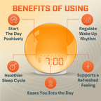 AuroraRise | Gradual Sunrise Alarm Lamp With Custom Sounds