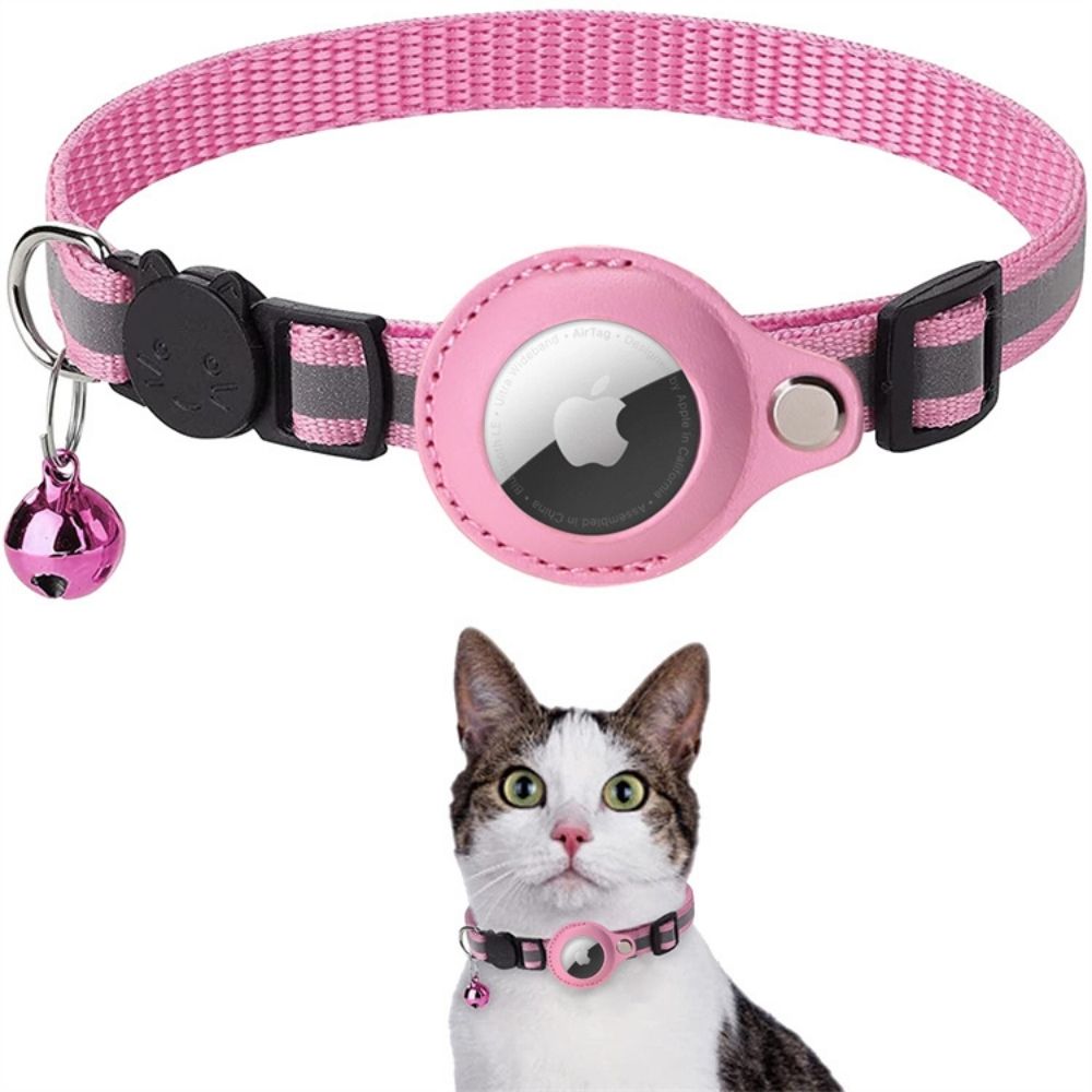 Lunara Reflective Cat Collar With Quick Release And Built In GPS Tracker Mount For Safe Night Tracking