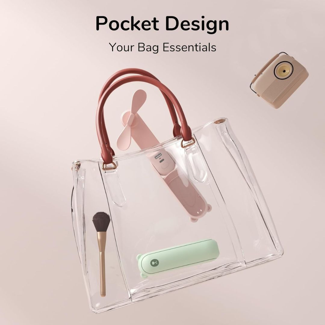 BreezyGo 3-In-1 Travel Mini Fan With LED And USB Power