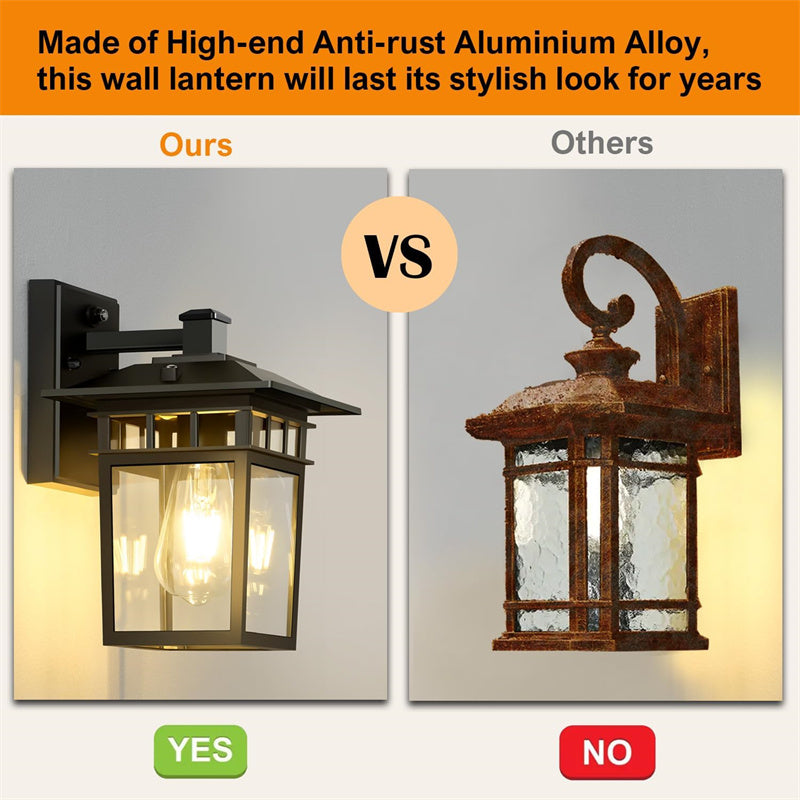 Kirrea Outdoor Waterproof Aluminum Wall Lantern for Backyard