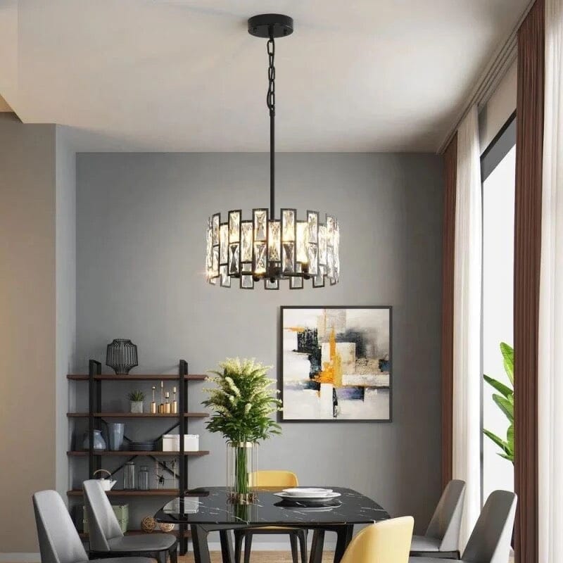 Lunara Crystal Pendant Light with Stainless Steel and LED