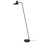 Black Arc Floor Lamp with Adjustable Curved Head – Modern Industrial Standing Lamp for Stylish Home Lighting 0