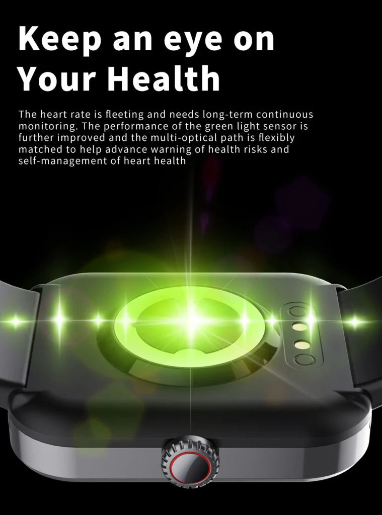 ViraSense Icke-invasiv Realtids Glukosövervakningsklocka med Pulsövervakning