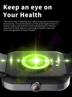 ViraSense Icke-invasiv Realtids Glukosövervakningsklocka med Pulsövervakning