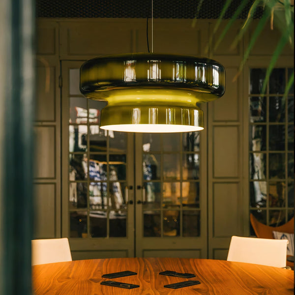 Aurelia Blown Glass Pendant Lamp With Organic Shape