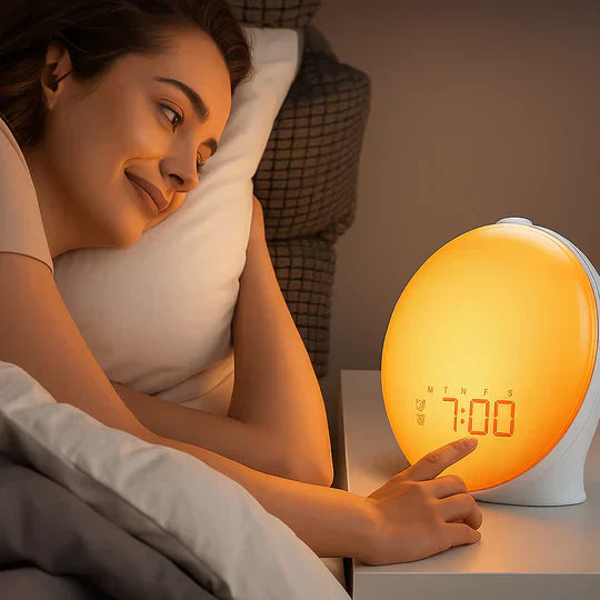 AuroraRise | Gradual Sunrise Alarm Lamp With Custom Sounds