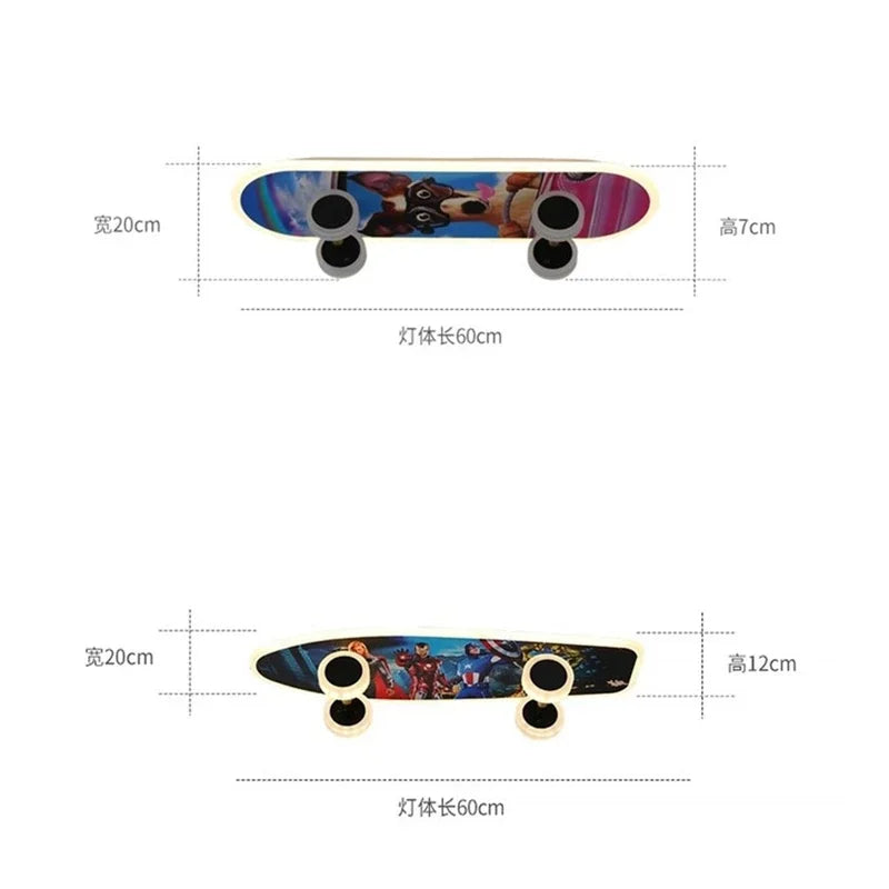 LumaBoard LED Skateboard Lights for Kids' Bedroom Decor