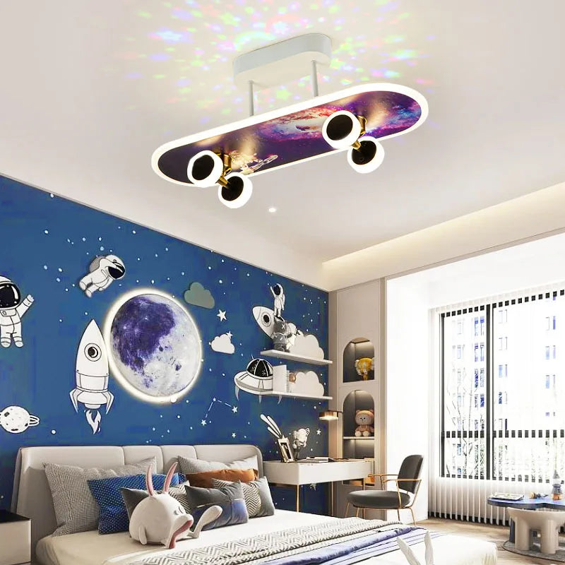 LumaBoard LED Skateboard Lights for Kids' Bedroom Decor