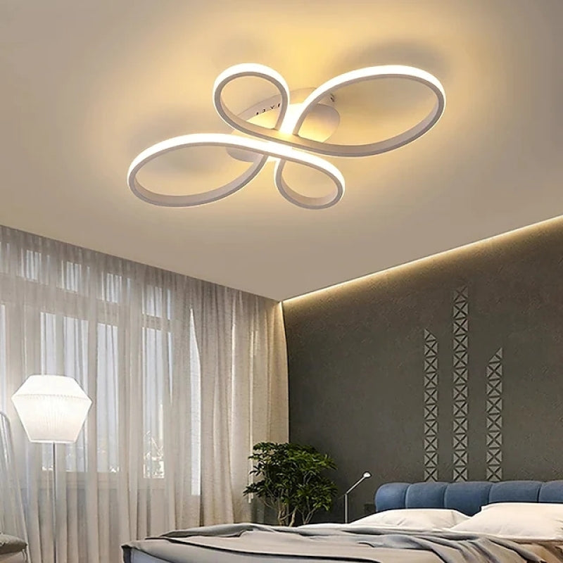 Modern Dimmable LED Multi-Ring Ceiling Light for Rooms