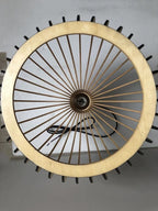 Nordic Wood Cage Pendant Light with Adjustable Cord