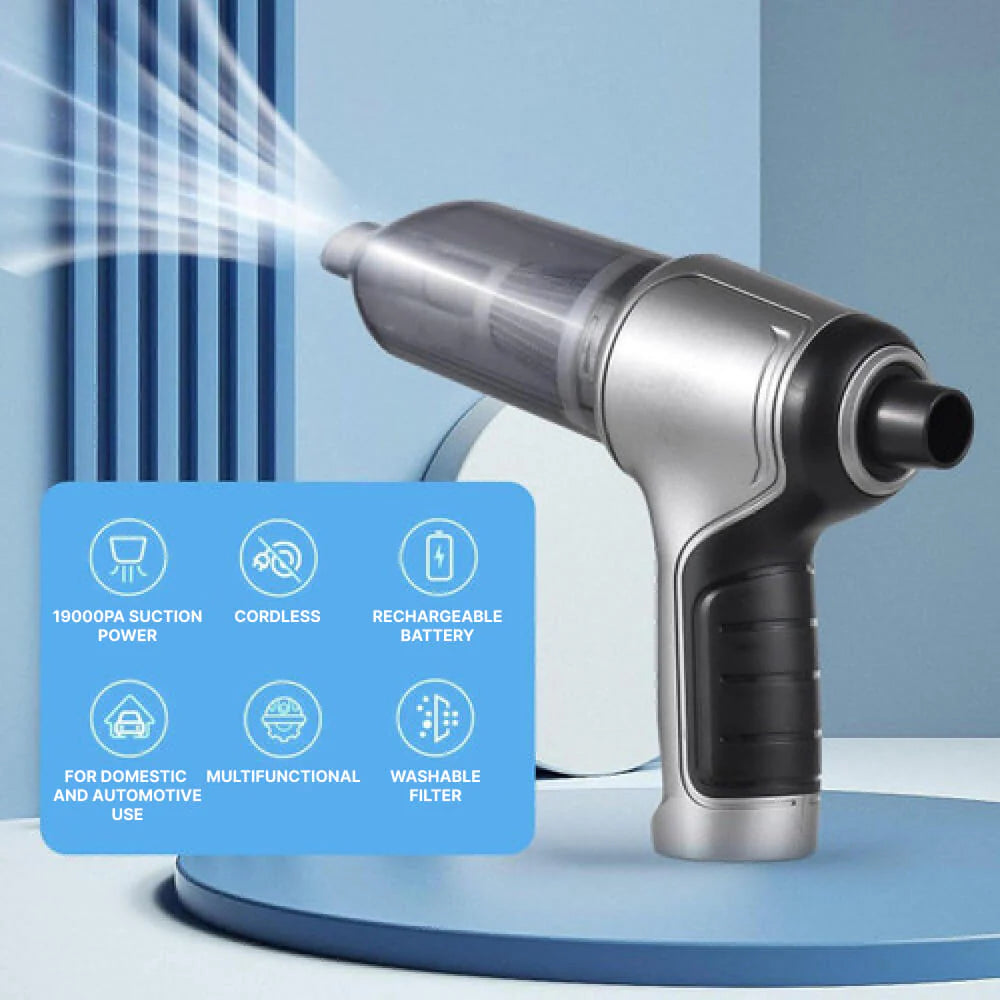 Aspirator portabil fără fir AeroPulse pentru casă și mașină