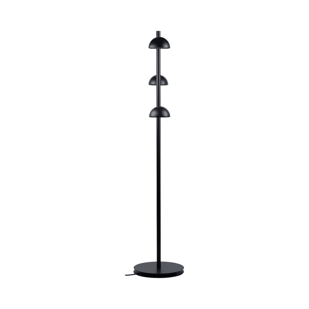 Elegant Black Floor Lamp with Adjustable Heads for Living Room – Modern Standing Lamp for Reading and Working 2