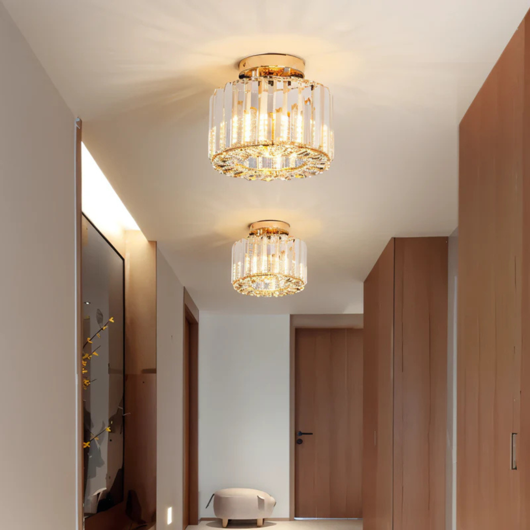 Elegant Crystal Ceiling Light Fixture – Modern LED Flush Mount Lamp for Living Room, Bedroom, and Kitchen 3