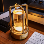Elegant Crystal Lantern – Dimmable Light with USB Charging, Available in Gold, Silver, and Black, 9x17.5 cm 2