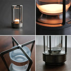 Elegant Crystal Lantern – Dimmable Light with USB Charging, Available in Gold, Silver, and Black, 9x17.5 cm 7