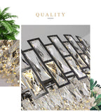 ルナラ クリスタル ペンダントライト ステンレススチールとLED付き