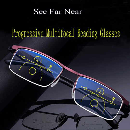 Lentara Multifocal Glasses, Intelligent Arno Technology Vision Aid For Near Intermediate And Distance Use