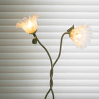 Modern Calla Flower LED Floor Lamp in Green Matte Finish