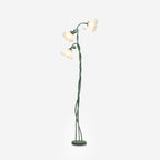 Modern Calla Flower LED Floor Lamp in Green Matte Finish