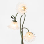 Modern Calla Flower LED Floor Lamp in Green Matte Finish