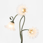 Modern Calla Flower LED Floor Lamp in Green Matte Finish