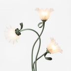 Modern Calla Flower LED Floor Lamp in Green Matte Finish