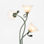 Modern Calla Flower LED Floor Lamp in Green Matte Finish